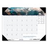 Earthscapes Recycled Monthly Desk Pad Calendar, Mountains of the World Photos, 22 x 17, Black Corners,12-Month(Jan-Dec): 2025 - 2 of 3
