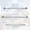 Unique Bargains M8 Steering Suspension Tie Rod for 49cc Electric ATV Go Kart 2Pcs Silver Tone - 3 of 4