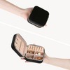 Unique Bargains Travel Women Girls Teen Birthday Gifts Small Portable Plush Velvet Jewelry Organizer Case - 4 of 4