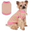 Dog Shirt, Pet Clothes for Chihuahua, Yorkie Teacup Costumes Striped, Small Dogs Sleeveless Tank Top Vest, Breathable Cotton Puppy T-Shirt - 2 of 4