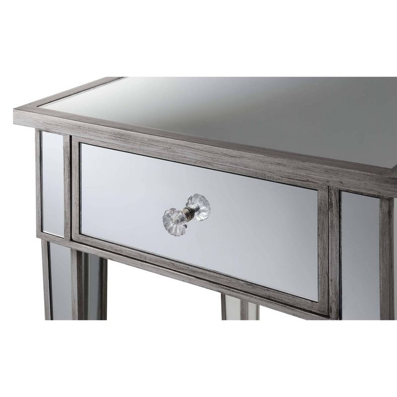 Gold Coast Mirrored End Table with Drawer - Breighton Home, 5 of 6