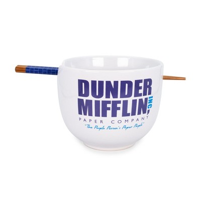 Silver Buffalo The Office Dunder Mifflin Classic Logo Party Tableware,  Paper Plates Cups Napkins Party Pack Set, 60 Piece