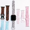 HTUTWOO Cute Apple Watch Band, Cats and Dogs Engraved Silicone Strap 38/40/41/42/44/45/49mm for iWatch Series 10 9 8 7 6 5 4 3 2 1 SE Ultra - 3 of 4