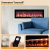 50" Ultra-Thin 3.85" Recessed/Wall Mount Electric Fireplace - 1500W Quiet Heater with Timer & Voice Control - for Bedroom/Living Room/Office - 4 of 4