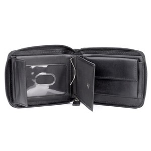 Dopp Regatta Zip-Around Billfold with Zip Bill Compartment - Black - 1 of 4