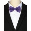 INSPIRE CHIC Men's Adjustable Solid Pre-tied Bow Tie - 4 of 4