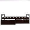 NicBex Twin Size Platform Bed 77" L Simple Pine Bed Frame with 2 Storage Drawers for Bedroom, Guest Room, No Box Spring Required - image 4 of 4