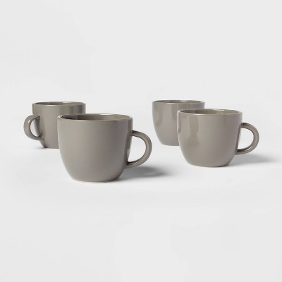 17oz 4pk Stoneware Avesta Mugs Gray - Project 62™