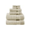 6Pcs 100% Cotton Solid Color High Density Bath Towel Set, Heavyweight Ultra Soft Touch Absorbent Bath Towel - 2 of 4