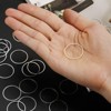 Unique Bargains DIY Craft Brass Hollow Round Jewelry Connecting O-Rings 50 Pcs - 4 of 4