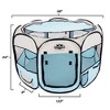 Pet Adobe Portable Pop-Up Pet Playpen with Carrying Bag - 38" Diameter, Blue - 4 of 4