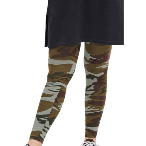 Ellos Women's Plus Size Leggings, S - Camouflage : Target