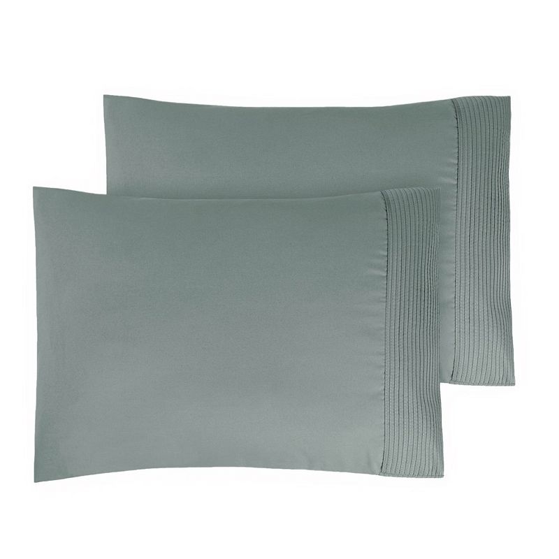 Southshore Fine Living, Vilano Collection Set of 2 Pleated Pillowcases Ultra-Soft Brushed microfiber, 2 of 7