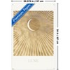 Trends International Reinders: Sun & Moon - Moon - Lune Unframed Wall Poster Print Clear Push Pins Bundle 22.375" x 34" - 3 of 4