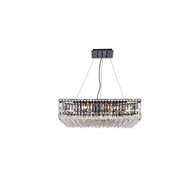 Elegant Lighting Maxime 28 inch black chandelier