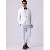 INSPIRE CHIC Men's Business Regular Fit Notch Lapel Single Formal Breasted Blazer - 2 of 4