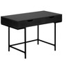Vynxaria 48" Black Desk Computer Desks Office Table with Drawers Home Office Organizer for Laptop Documents - 4 of 4