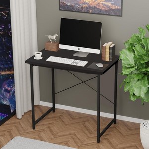 CAVINAS Home Office Desk 31.4" L Morden Writing Desk with Hook and Spacious Desktop for Study and Work - 1 of 4