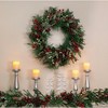 Holiday Living 30-in Indoor Green Berry Pine Artificial Christmas Wreath - 2 of 3