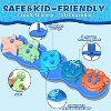 Premium Silicone Ocean Animal Bath Toys, Mold-Free No-Hole Shape Sorting and Stacking Set - 4 of 4