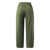 Summer Casual Pants for Women Cotton Blend Linen Pants with Pockets Calf Length Cuff Lounge Pants Harem pants for Summer Beach Resorts Outfits - 4 of 4