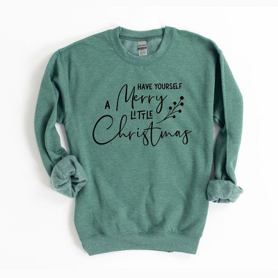 Simply Sage Market Women's Graphic Sweatshirt Have Yourself A Merry Little Christmas Berries