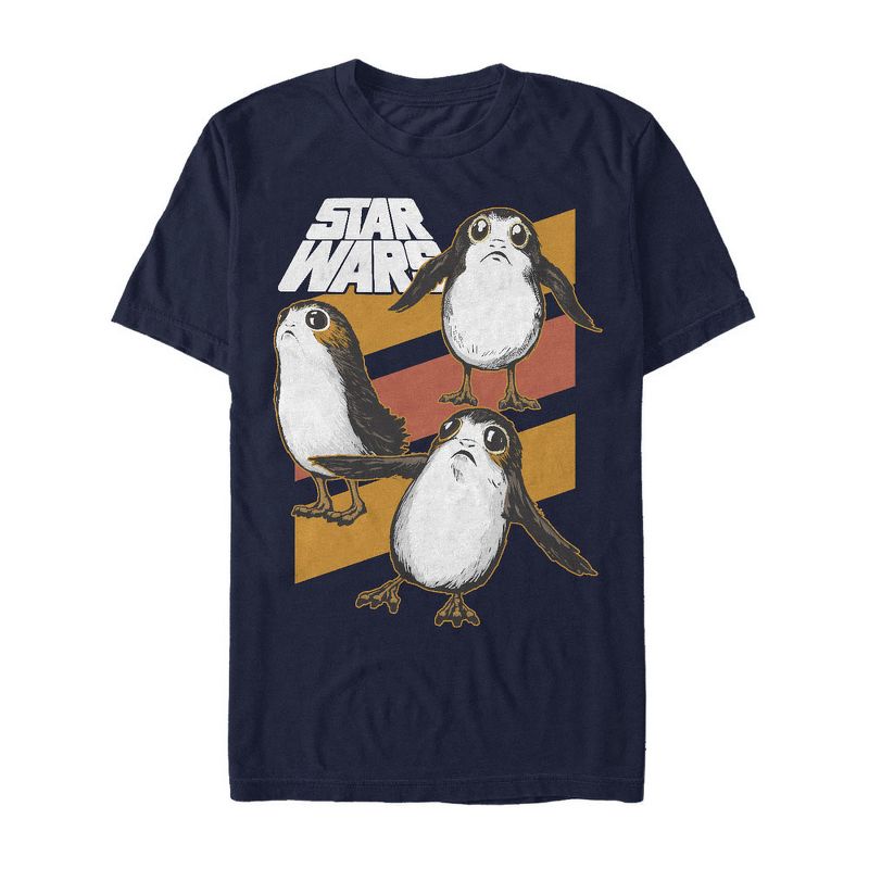 Men's Star Wars The Last Jedi Porg Stripes T-Shirt, 1 of 5