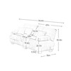 Aukfa Oversized  Sofa ,Chenille Comfy Cloud Couch with 2 Lumbar Pillows 2 Throw Pillows for Living Room,Green - 3 of 4