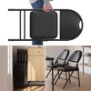 4 Pack Padded Folding Chairs, PU Leather Upholstered Foldable Chairs Set, Soft Cushioned Chairs with Metal Frame - 4 of 4