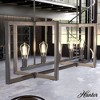 Hunter Fans 48.25" Woodburn Ceiling Light Brushed Nickel Finish - 5-Light Chandelier for Modern Rustic Spaces - 2 of 4