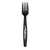 Jaya 6.5" Compostable Fork Bulk - Pack Black - Pack of 50 - 2 of 3