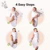 3pk Soothe Baby Swaddle 0-6 Months, Organic Baby Swaddle Sleep Sacks, Newborn, Infant Swaddle Sack - 3 of 4