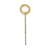 Black Bow Jewelry 14k Yellow Gold, Athletic Collection, Small Polished Number 63 Pendant - 2 of 4