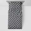 Teen Checkered Jersey Sheet Set Black and White - Makers Collective - image 2 of 4