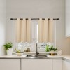 PiccoCasa Window Rod Pocket Valance Thermal Insulated Curtain Panels 2Pcs - 3 of 4