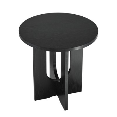 Rbied 23.60" x 23.60" Round MDF Coffee Table Side Table for Living Room Bedroom
