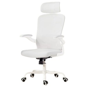Infurnic Task and Office Chairs, Office Desk Chair with Adjustable Lumbar Support, Comfy Desk Chair for Home and Office, White, 27.2"*25.6"*40" - 1 of 4