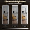 DOMETOUR Full Length Mirror with LED Lights, Lighted Floor Standing Mirror with Stand - 3 of 4