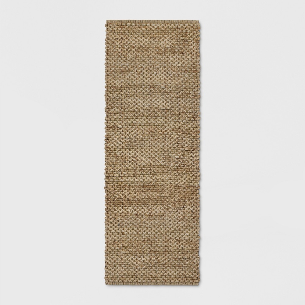 Photos - Area Rug 2'4"x7' Annandale Solid Runner Rug Natural - Threshold™