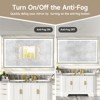 Vynxaria Modern Bathroom Mirror 5mm Copper Free Eco Silver Glass, 3 Color Temperatures, Anti-Fog, Dimmable Horizontal Vertical Mount - 4 of 4
