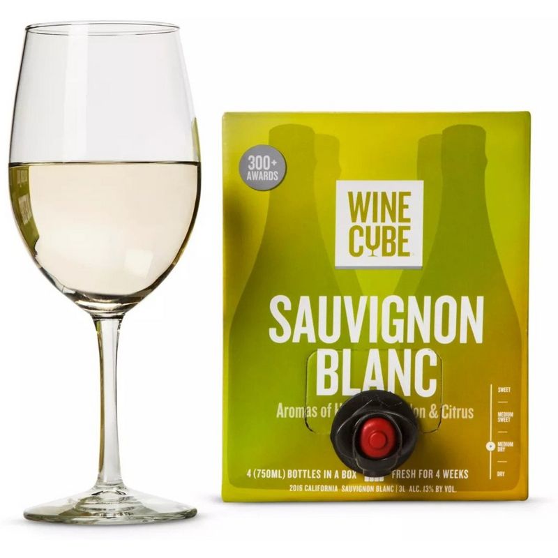 Sauvignon Blanc White Wine - 3L Box - Wine Cube&#8482;, 3 of 8