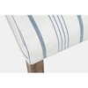 Jofran, Coastal Wire-Brushed Wood Upholstered Parsons Dining Chair (Set of 2) - 3 of 4