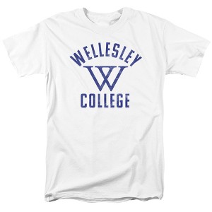 Men's Wellesley College Official Blue Logo T-Shirt - 1 of 4