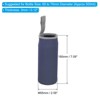 Unique Bargains Neoprene Insulated Water Bottle Sleeve with Finger Strap 2.56"x7.09" 4 Pcs Navy Blue - 2 of 4