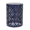 Maggift Patio End Tables, Stylish End Tables for Indoor and Outdoor Use, Ideal for Gardens, Backyard, With Special Design, Blue, 13.75"*13.75"*18" - 2 of 4