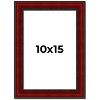 PosterPalooza | Photo Size Weathered Red Picture Frame - UV Acrylic, Foam Board Backing, Hanging Hardware - 2 of 4