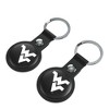 Keyscaper NCAA Big 12 Universities Insignia Black Airtag Holder 2-Pack - 2 of 4