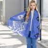 Anna-Kaci Women's Elegant Floral Embroidered Sheer Scarf with Lightweight Textured Fabric Overlay for Sophisticated Style - 4 of 4