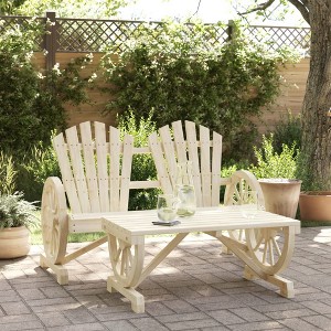vidaXL 2 Piece Patio Lounge Set Solid Wood Fir - 1 of 4