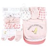 Hudson Baby Infant Girl Caps or Headbands, Bibs, Mittens and Socks 12pc Set, Farm, 0-6 Months - 2 of 4
